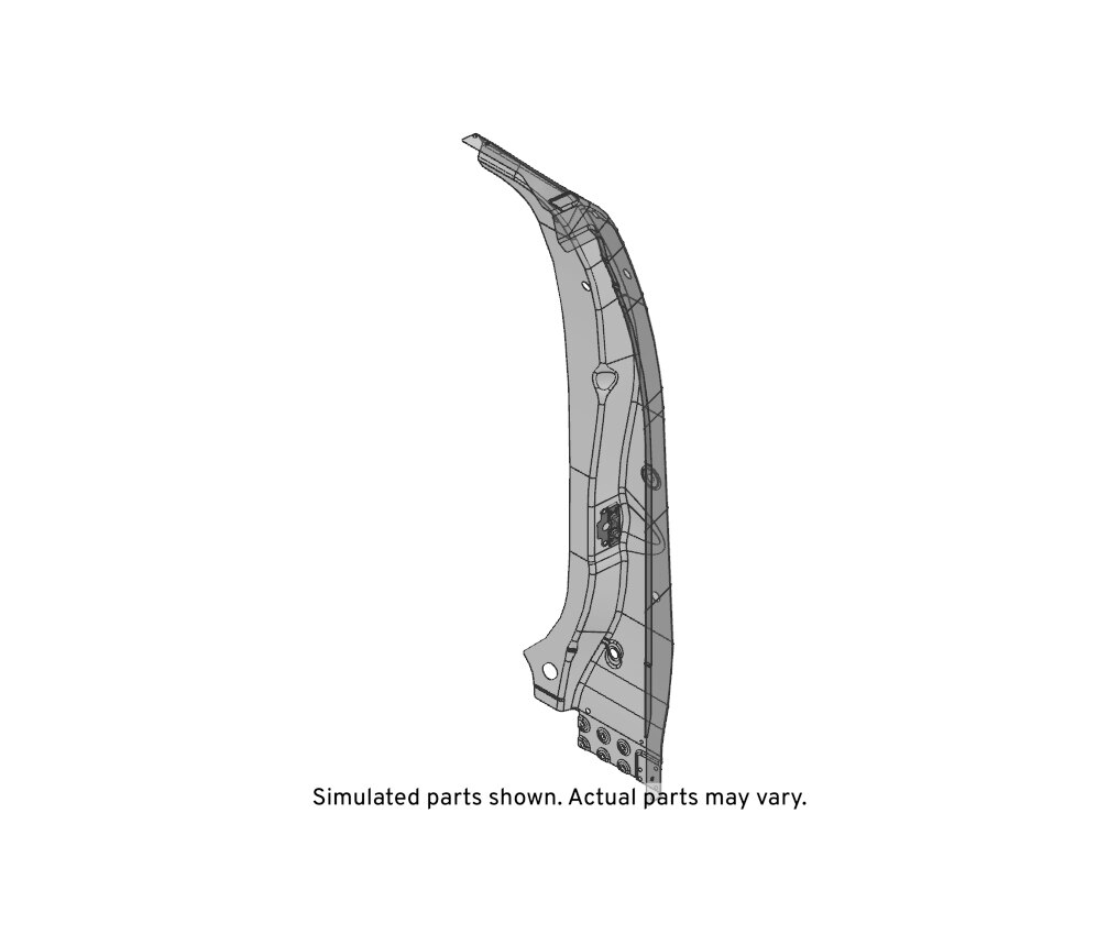 GM Genuine Parts Passenger Side Body Lock Pillar Outer Panel