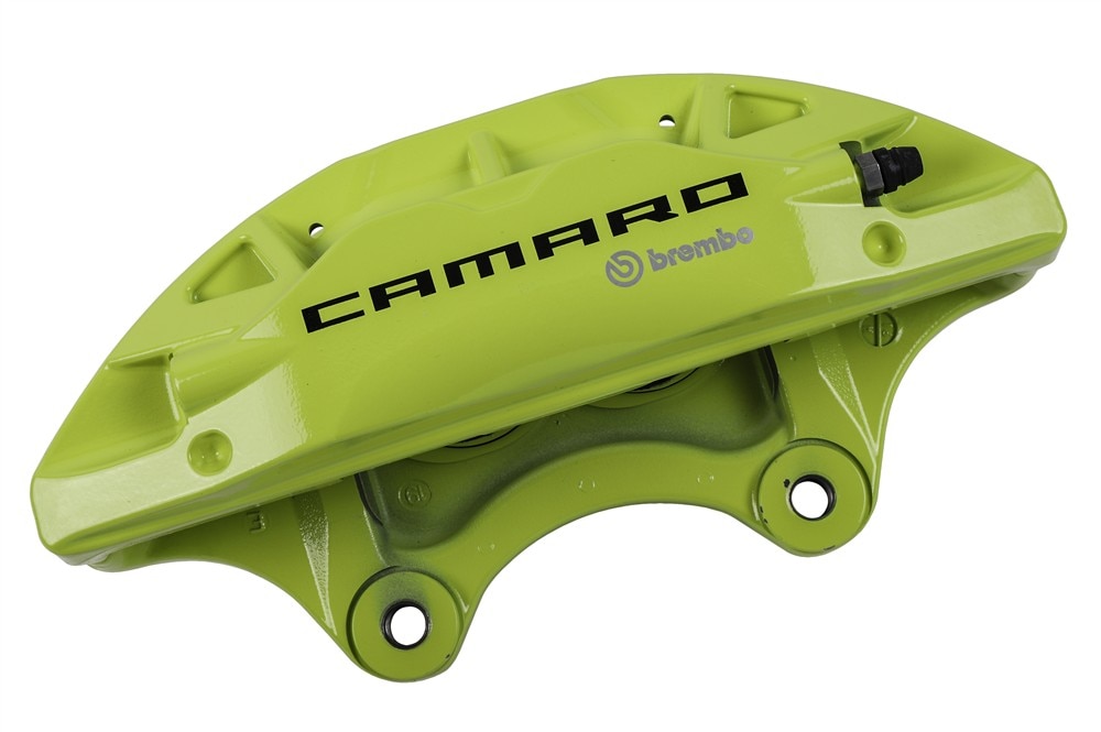 GM Genuine Parts Yellow Front Passenger Side Disc Brake Caliper Assembly