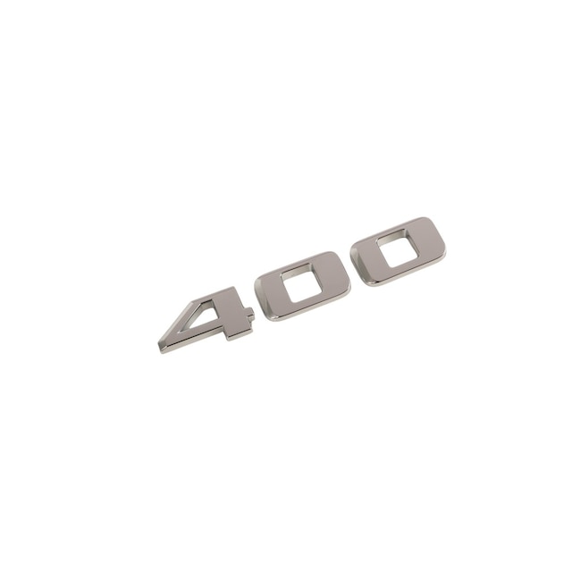 GM Genuine Parts Silver Rear Compartment Lid Engine Name Plate
