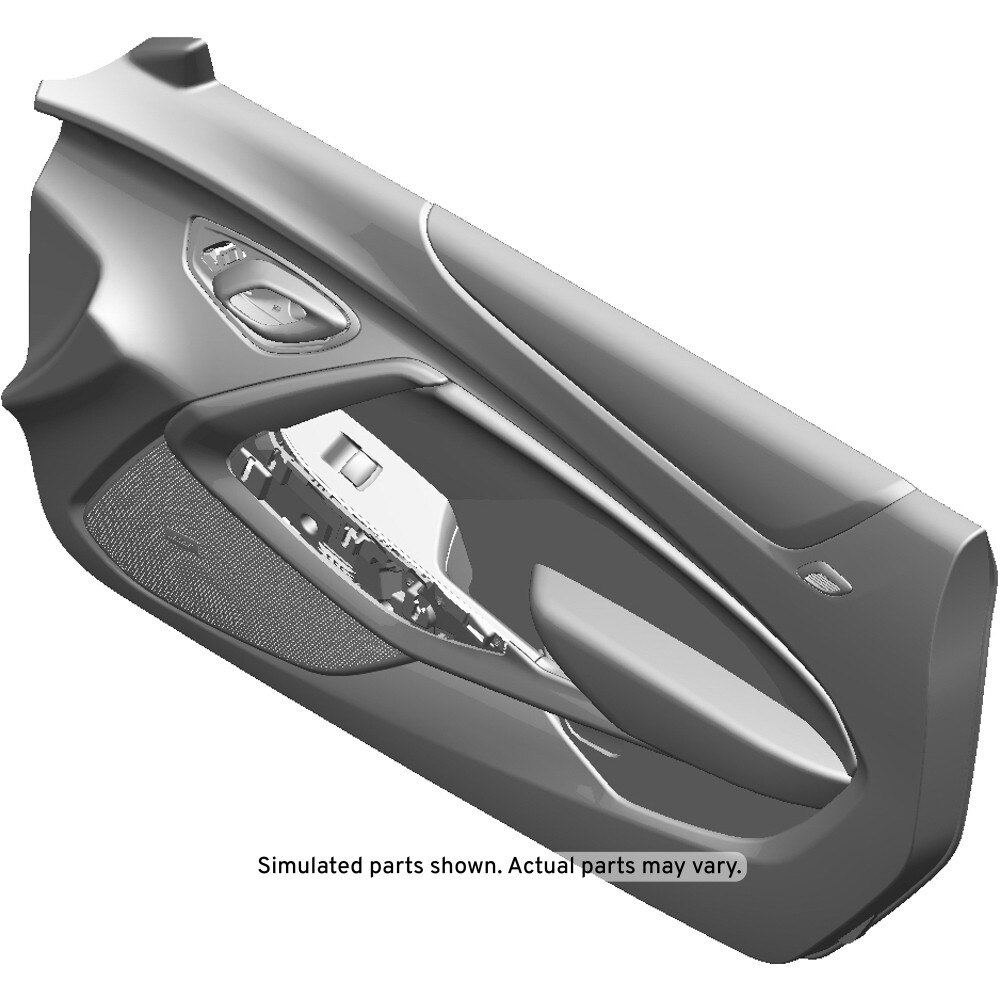 GM Genuine Parts White Front Passenger Side Door Trim