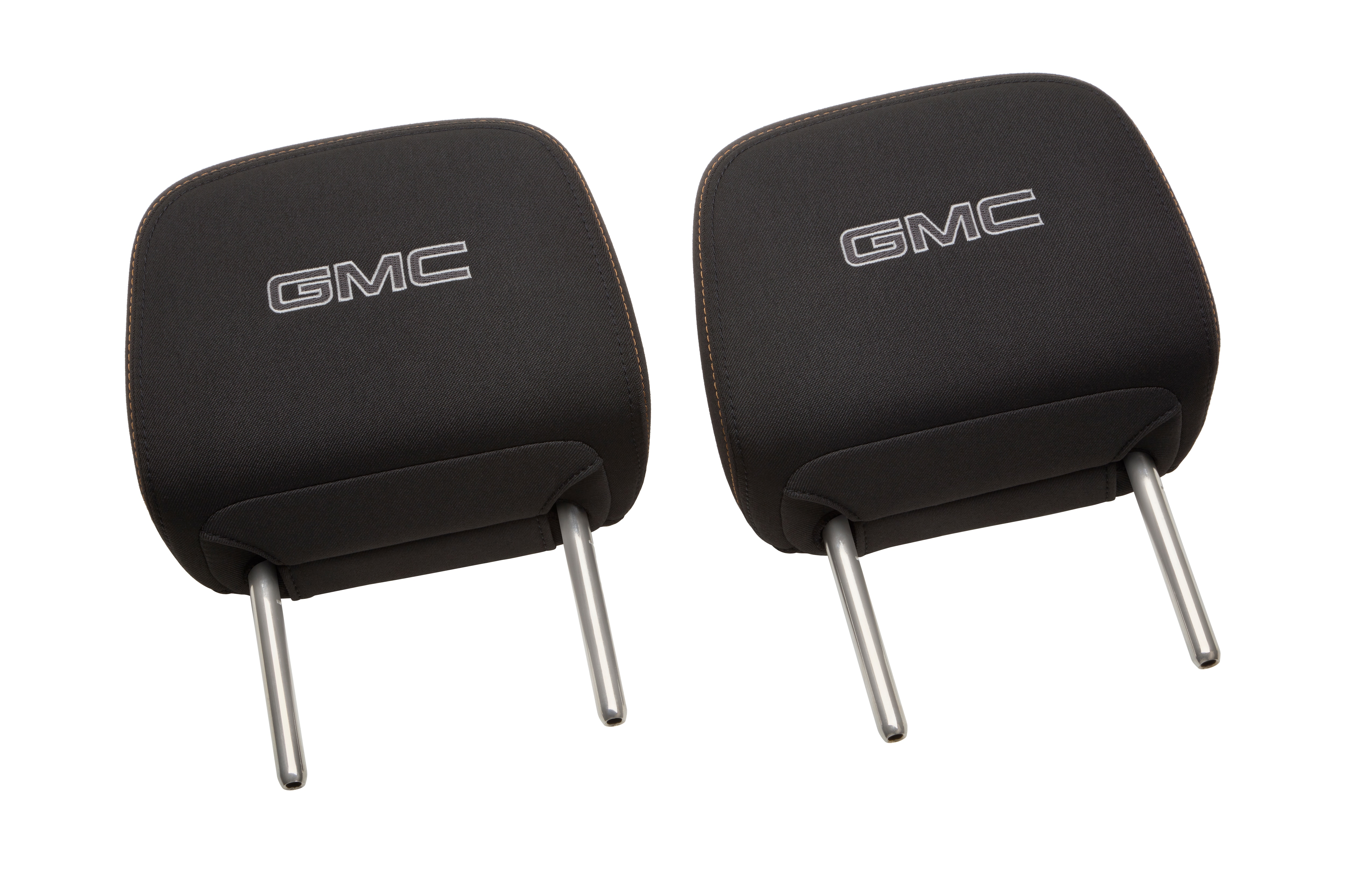 Cloth Headrest in Jet Black with Mojave Stitching