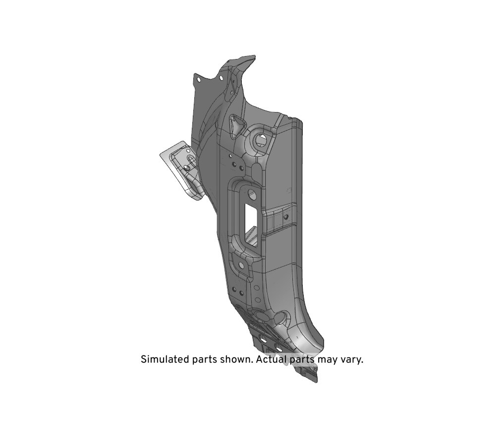 GM Genuine Parts Driver Side Body Hinge Pillar Outer Panel Reinforcement