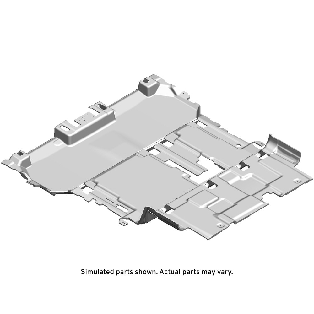 GM Genuine Parts Black Rear Floor Panel Carpet