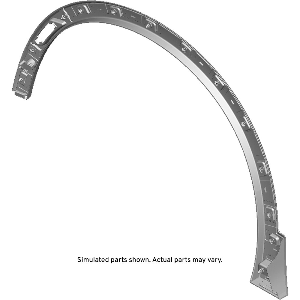 GM Genuine Parts Black Front Passenger Side Wheel Opening Molding