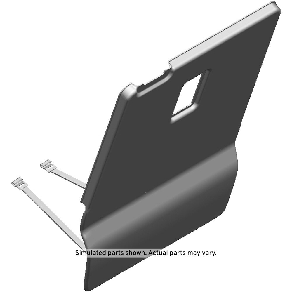 GM Genuine Parts Titanium Rear Driver Side Seat Back Carpet