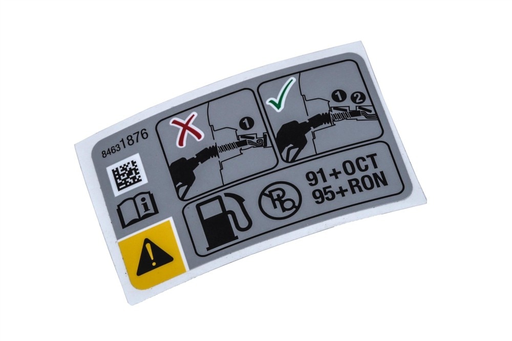 GM Genuine Parts Premium Unleaded Fuel Label