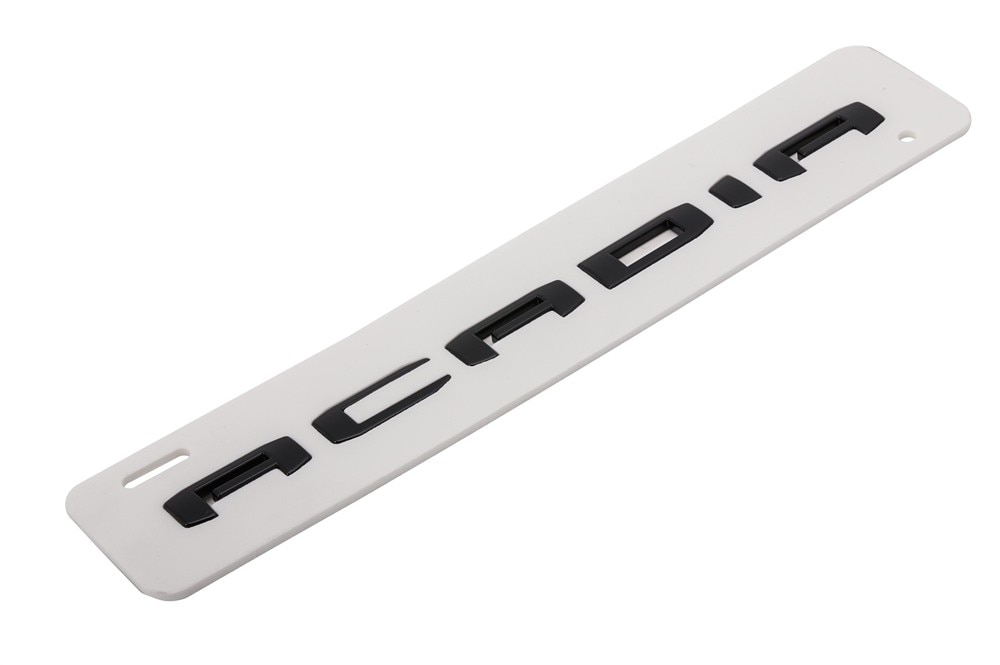 GM Genuine Parts Black Vehicle Name Plate