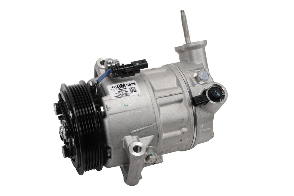 GM Genuine Parts Air Conditioning Compressor Kit with Pressure Valve, Stud, and Plug