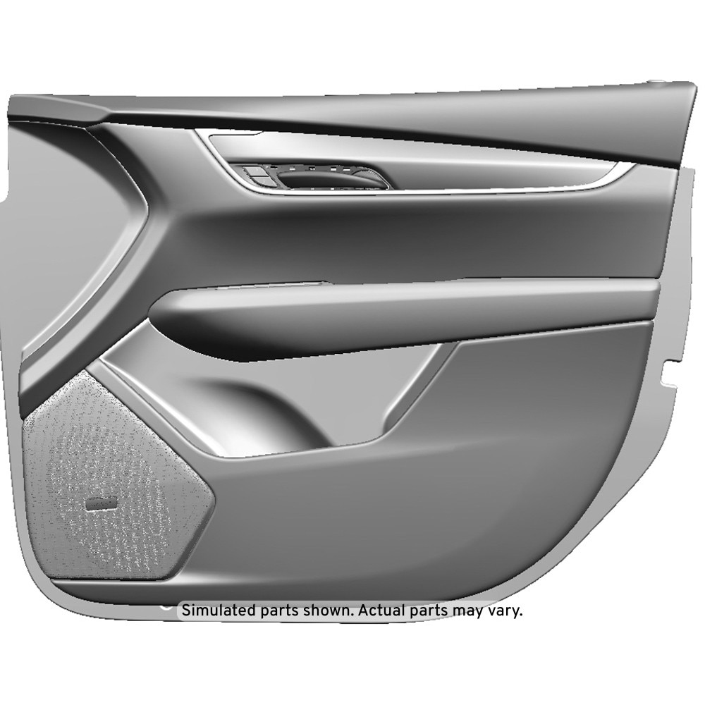 GM Genuine Parts Black Front Passenger Side Door Interior Trim Panel