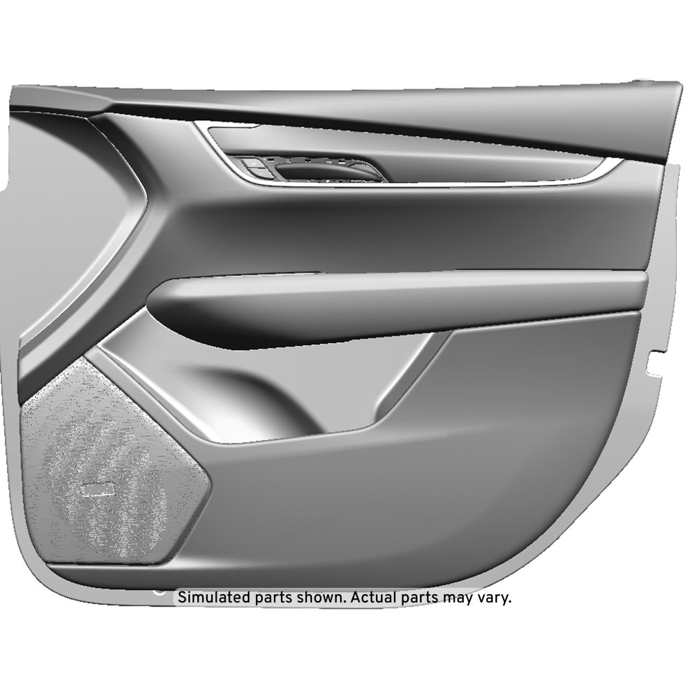 GM Genuine Parts Black Front Passenger Side Door Trim