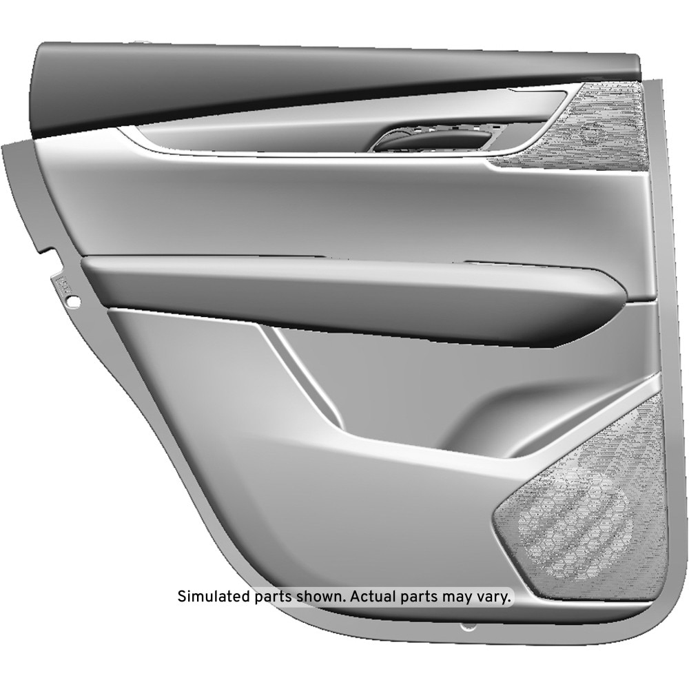GM Genuine Parts Black Rear Driver Side Door Interior Trim Panel