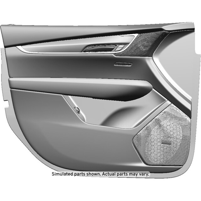 GM Genuine Parts Black Front Driver Side Door Interior Trim Panel