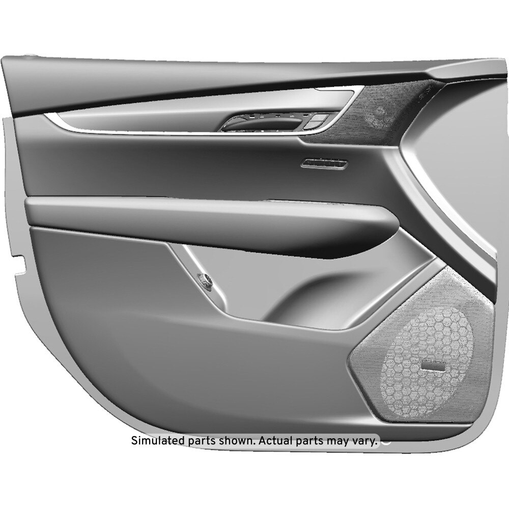 GM Genuine Parts Titanium Front Driver Side Door Trim
