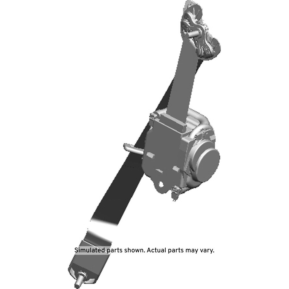 GM Genuine Parts Santorini Rear Driver Side Seat Belt Retractor