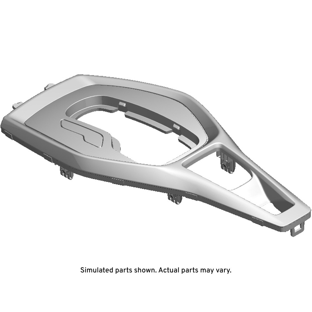 GM Genuine Parts Silver Front Floor Console Trim Plate