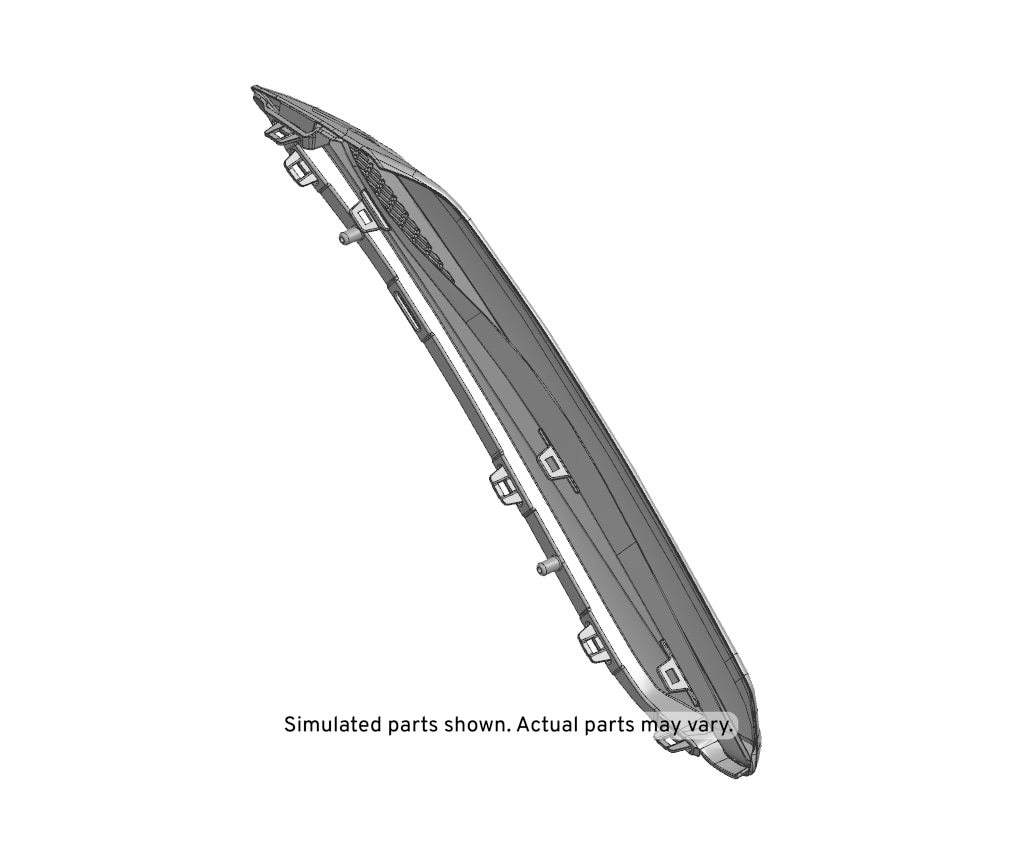 GM Genuine Parts Carbon Fiber Front Passenger Side Fender Ornamentation Vent
