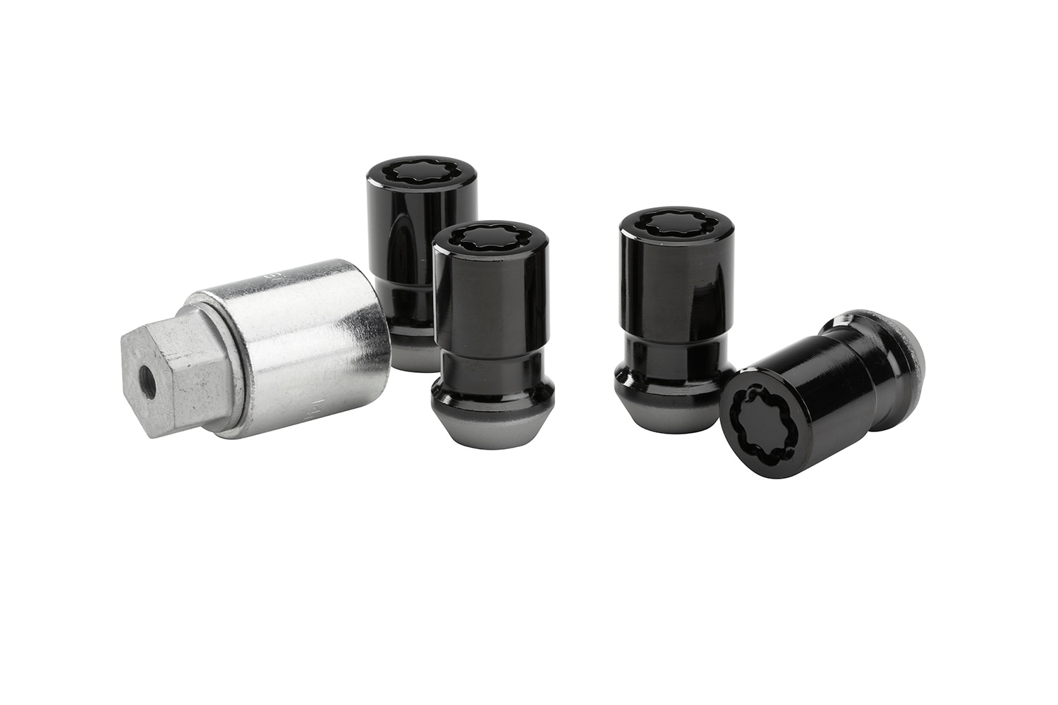 Wheel Lock Kit in Black (with One Key and Four Wheel Locks)