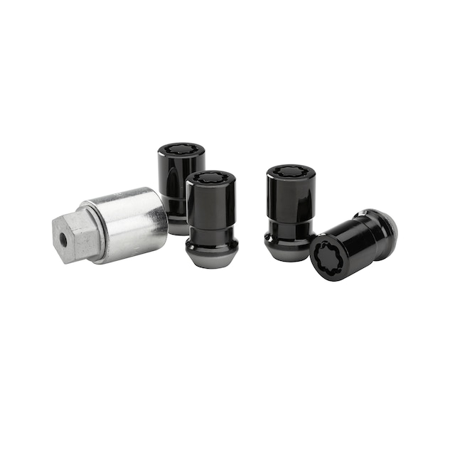Wheel Lock Kit in Black (with One Key and Four Wheel Locks)