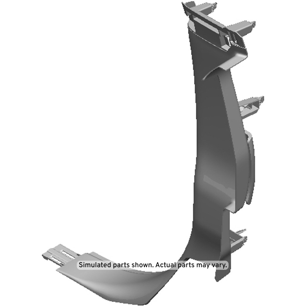 GM Genuine Parts Black Passenger Side Body Lock Pillar Garnish Molding