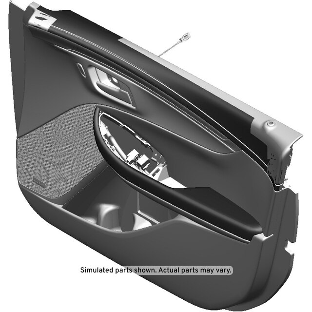 GM Genuine Parts Titanium Front Passenger Side Door Interior Trim Panel