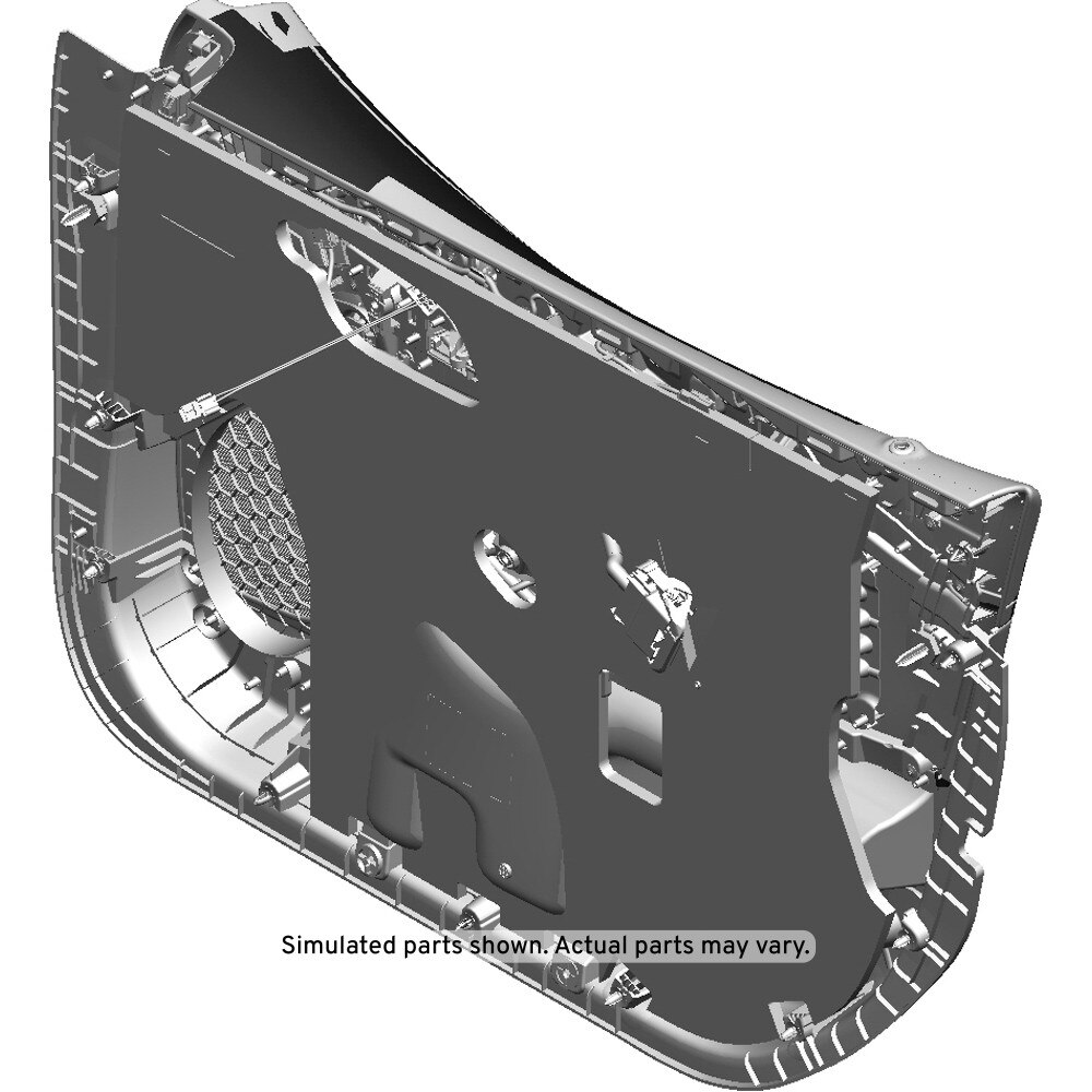 GM Genuine Parts Titanium Front Driver Side Door Interior Trim Panel