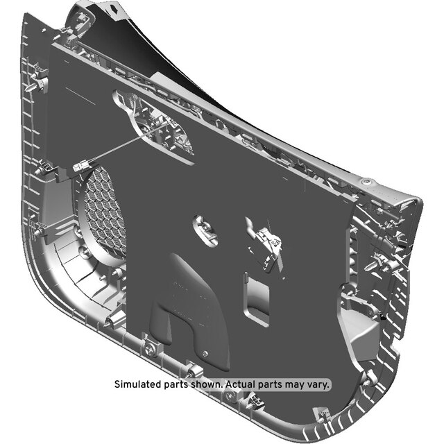 GM Genuine Parts Titanium Front Driver Side Door Interior Trim Panel