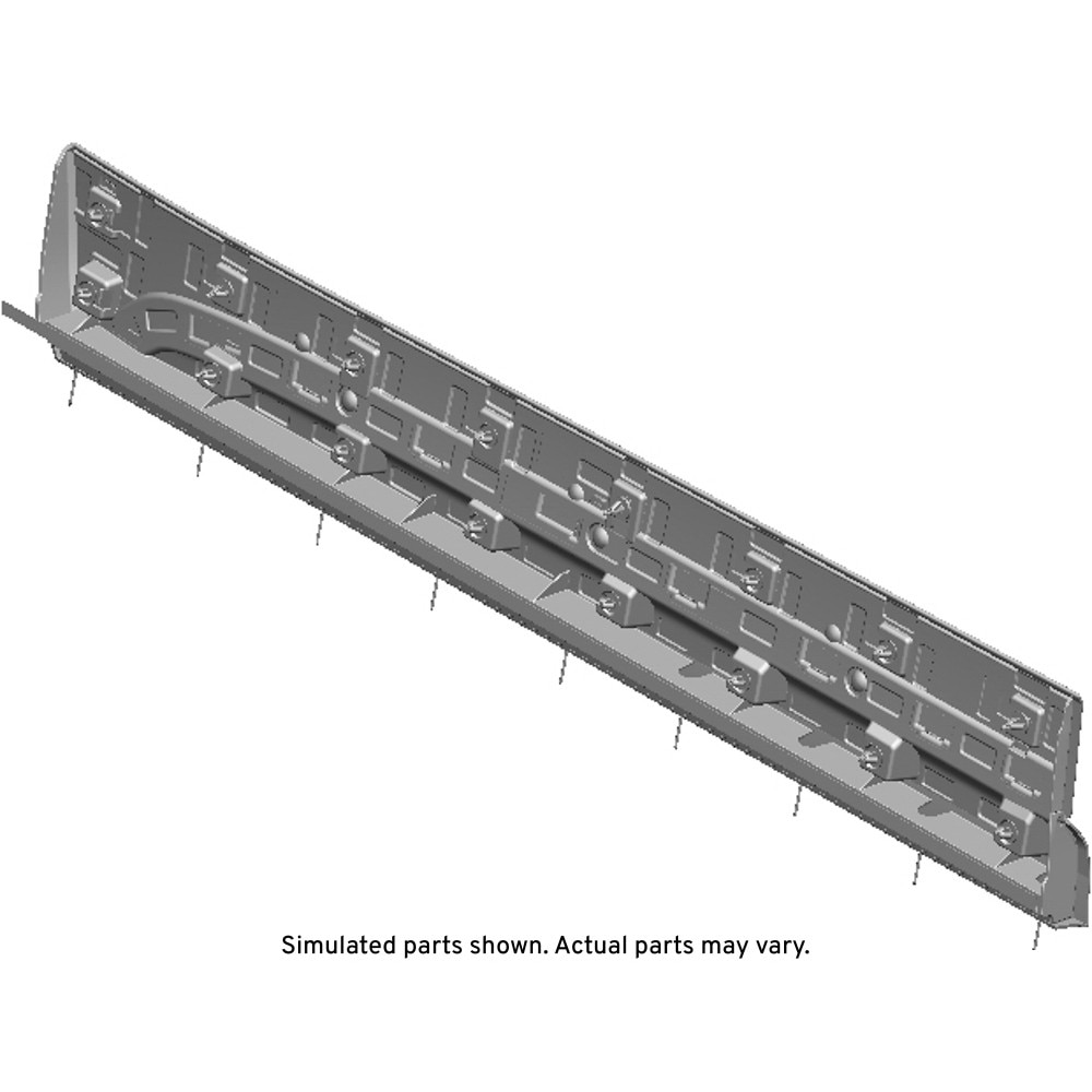 GM Genuine Parts Black Front Passenger Side Door Molding