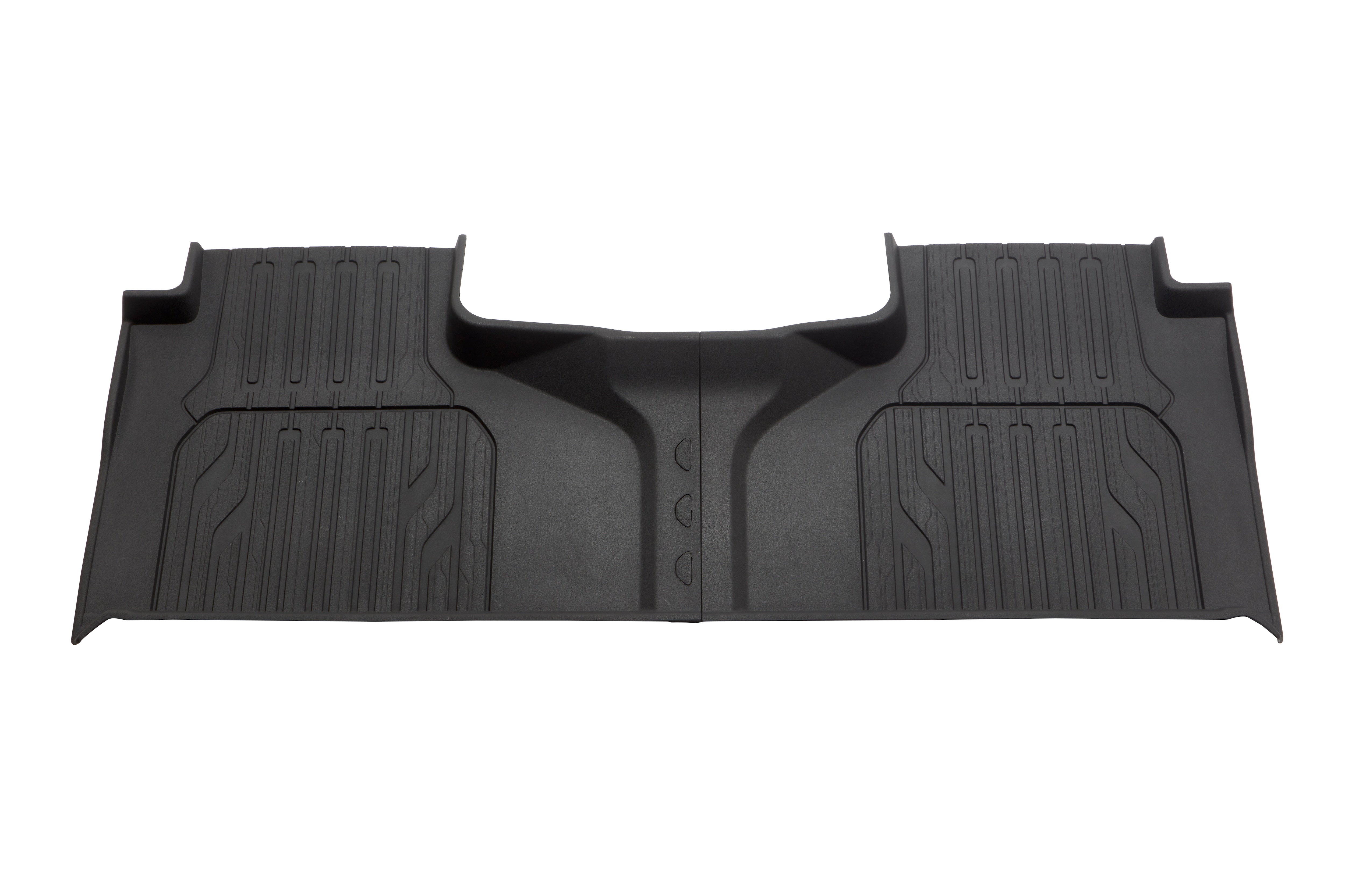 Second-Row Interlocking Premium All-Weather Floor Liners in Jet