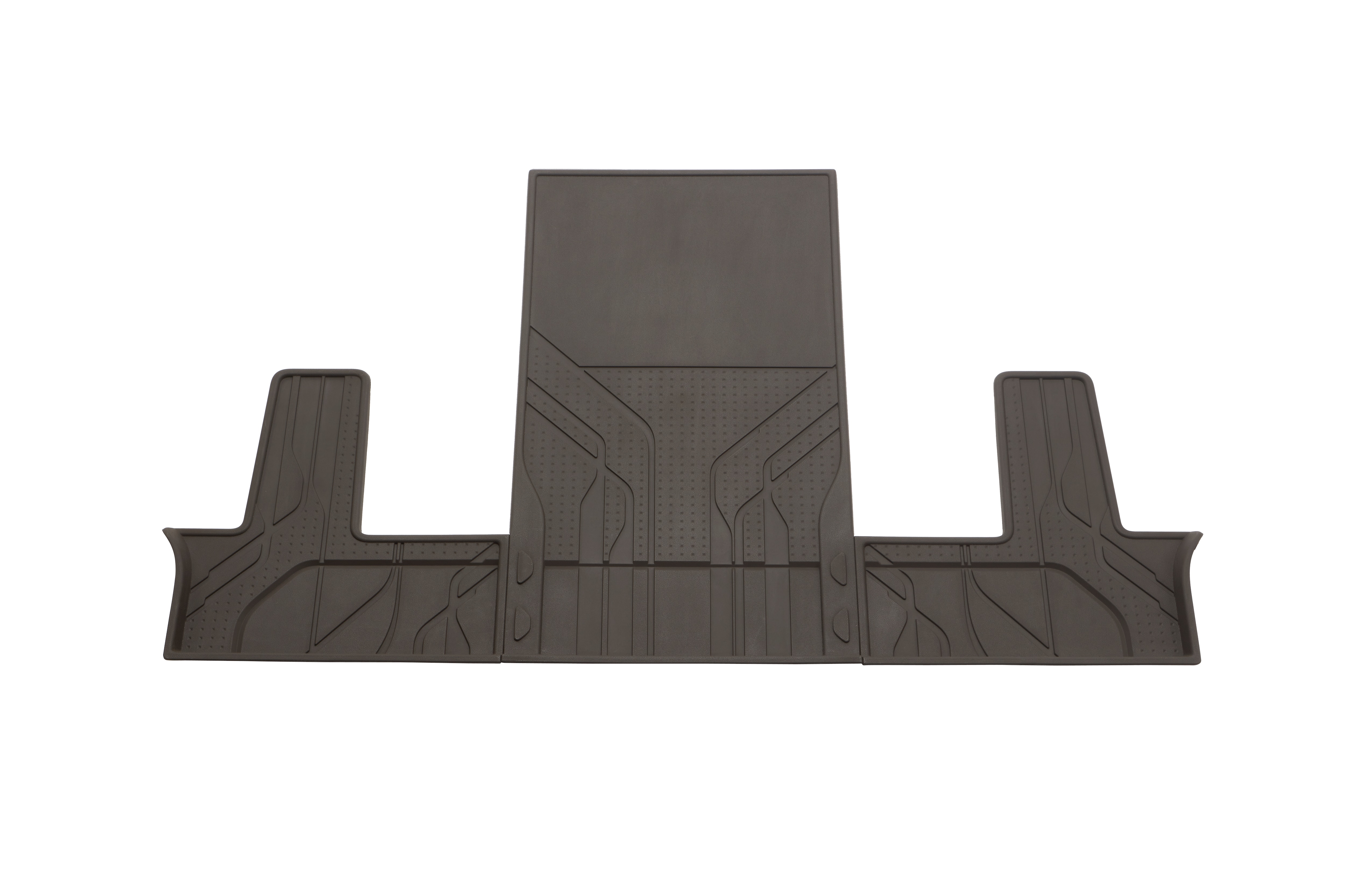 Third-Row Interlocking Premium All-Weather Floor Liner in Very Dark Atmosphere (for Models with Second-Row Captain's Chairs)