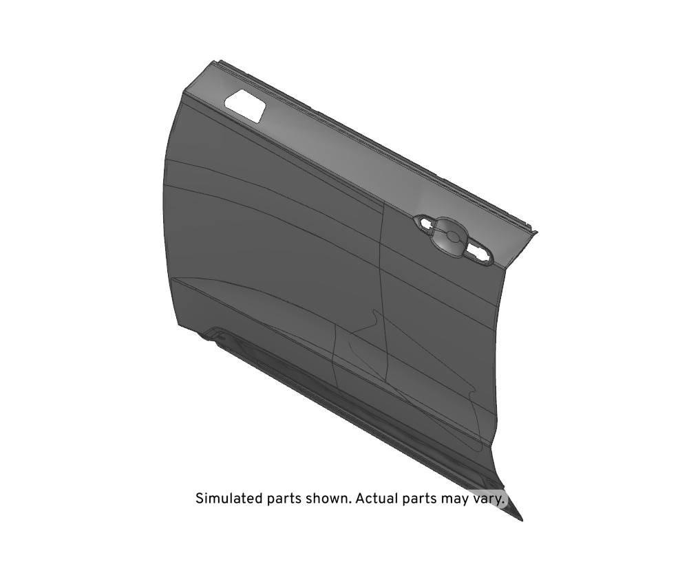 GM Genuine Parts Front Driver Side Door Outer Panel Assembly