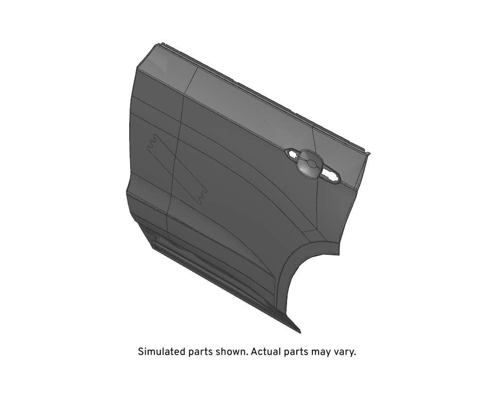 GM Genuine Parts Rear Driver Side Door Inner Panel Assembly