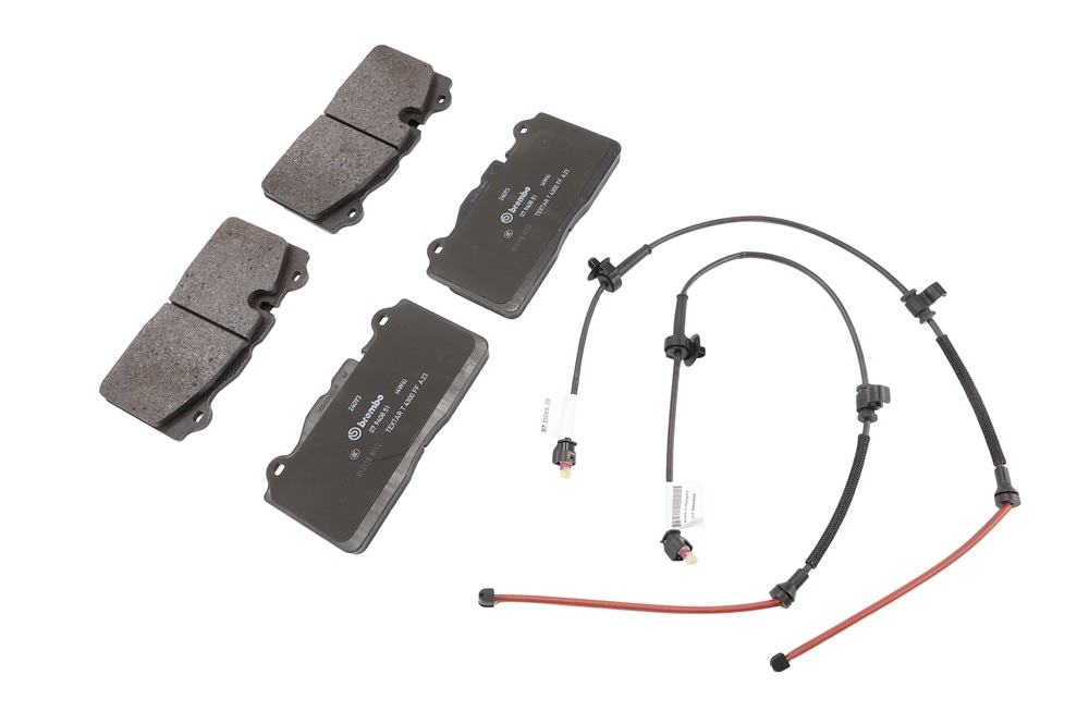 GM Genuine Parts Front Disc Brake Pad Set with Electronic Pad Wear Sensors