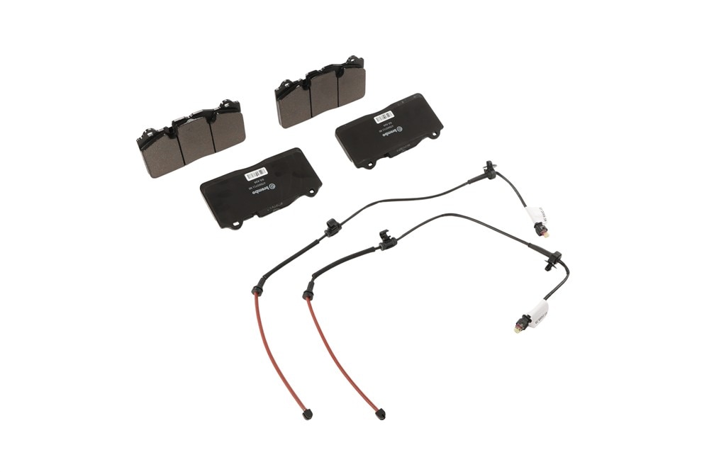 GM Genuine Parts Front Disc Brake Pad Set with Electronic Pad Wear Sensors