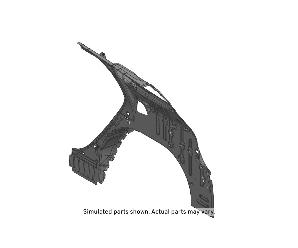 GM Genuine Parts Passenger Side Quarter Inner Lower Panel