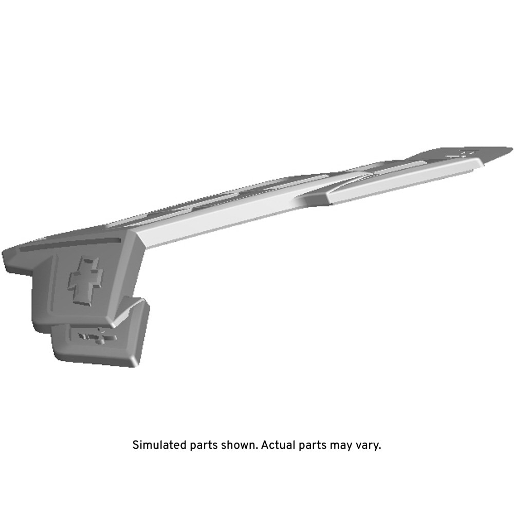 GM Genuine Parts Silver Front Bumper Cover Emblem