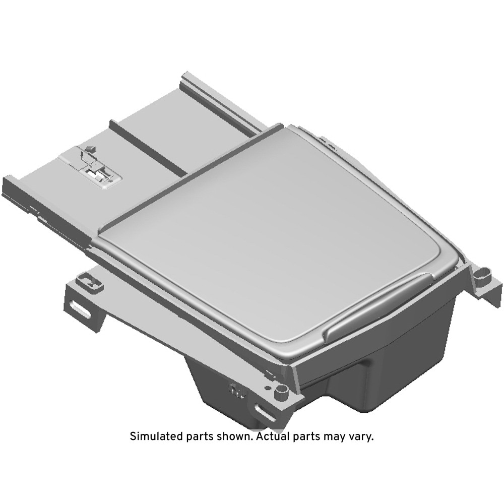 GM Genuine Parts Black Front Floor Console Front Compartment