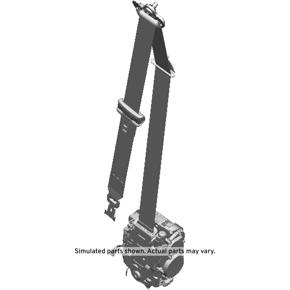 GM Genuine Parts Gray Front Passenger Side Seat Belt Retractor