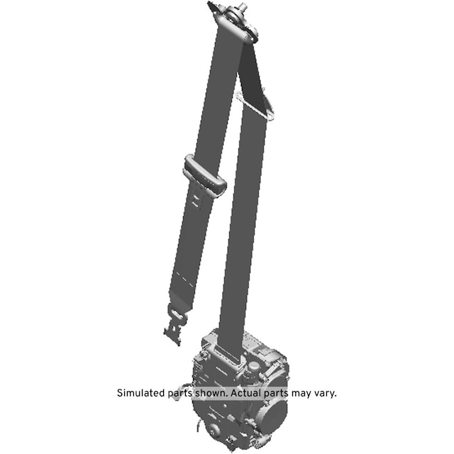 GM Genuine Parts Gray Front Passenger Side Seat Belt Retractor