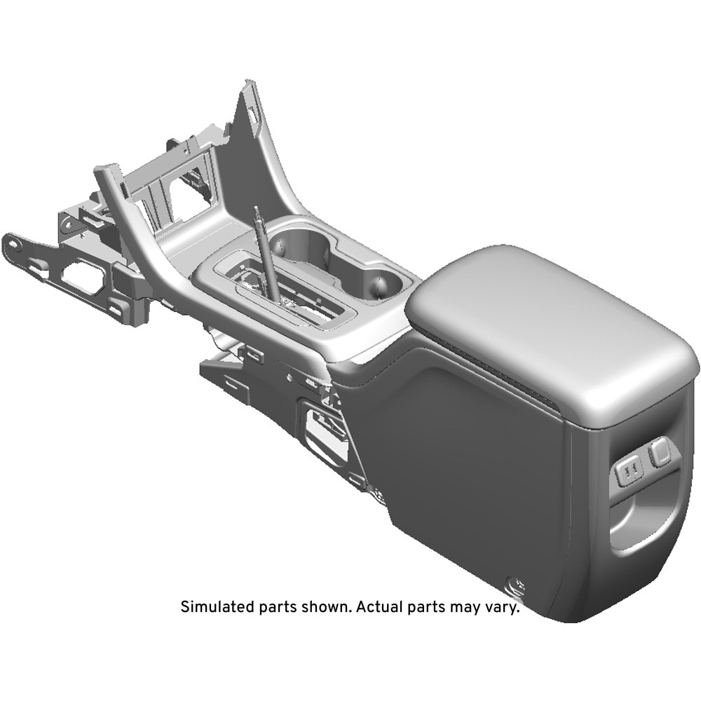 GM Genuine Parts Jet Black Front Floor Console