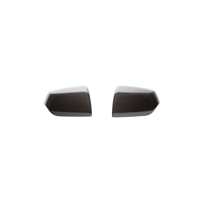 Outside Rearview Mirror Covers in Exposed Carbon Fiber