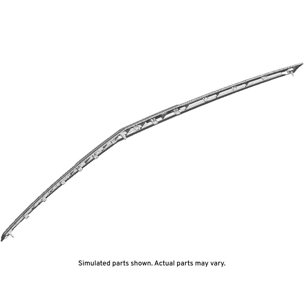GM Genuine Parts Black Hood Front Molding