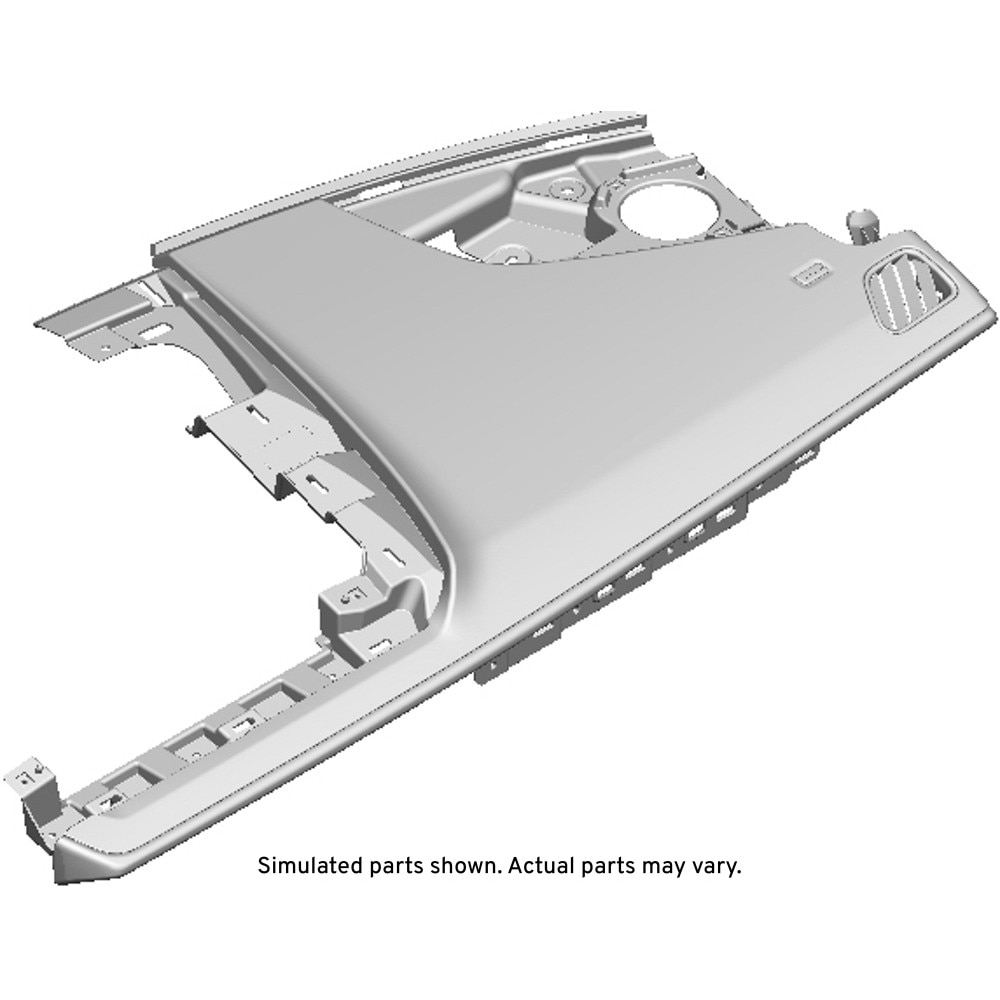 GM Genuine Parts Brownstone Passenger Side Instrument Panel Upper Trim Panel