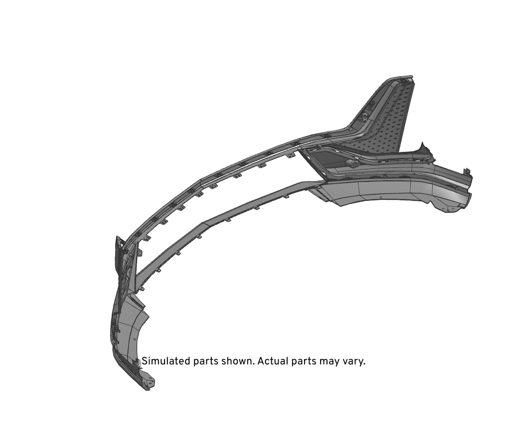 GM Genuine Parts Black Front Lower Bumper Cover