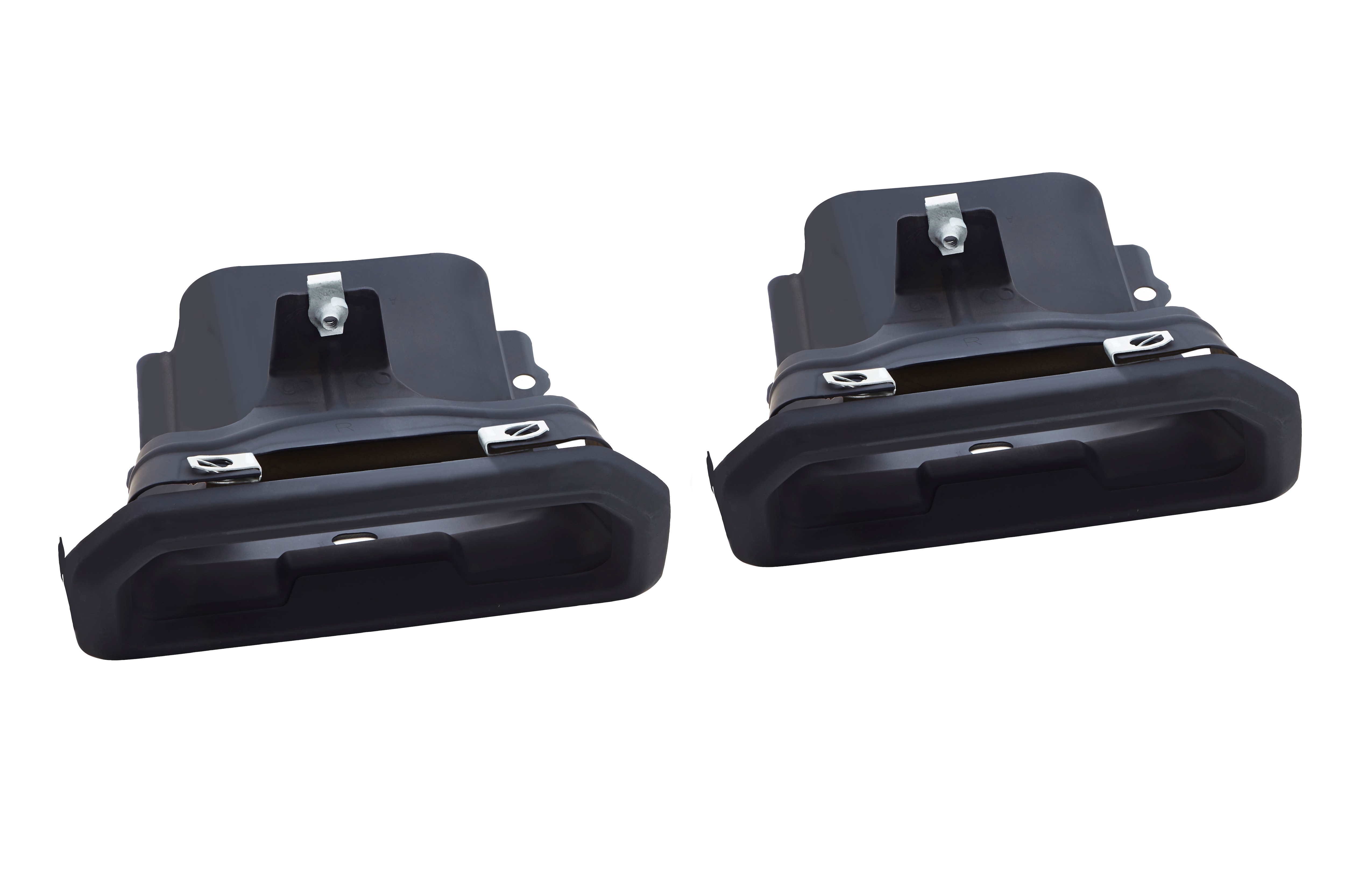 Exhaust Bezels in Black