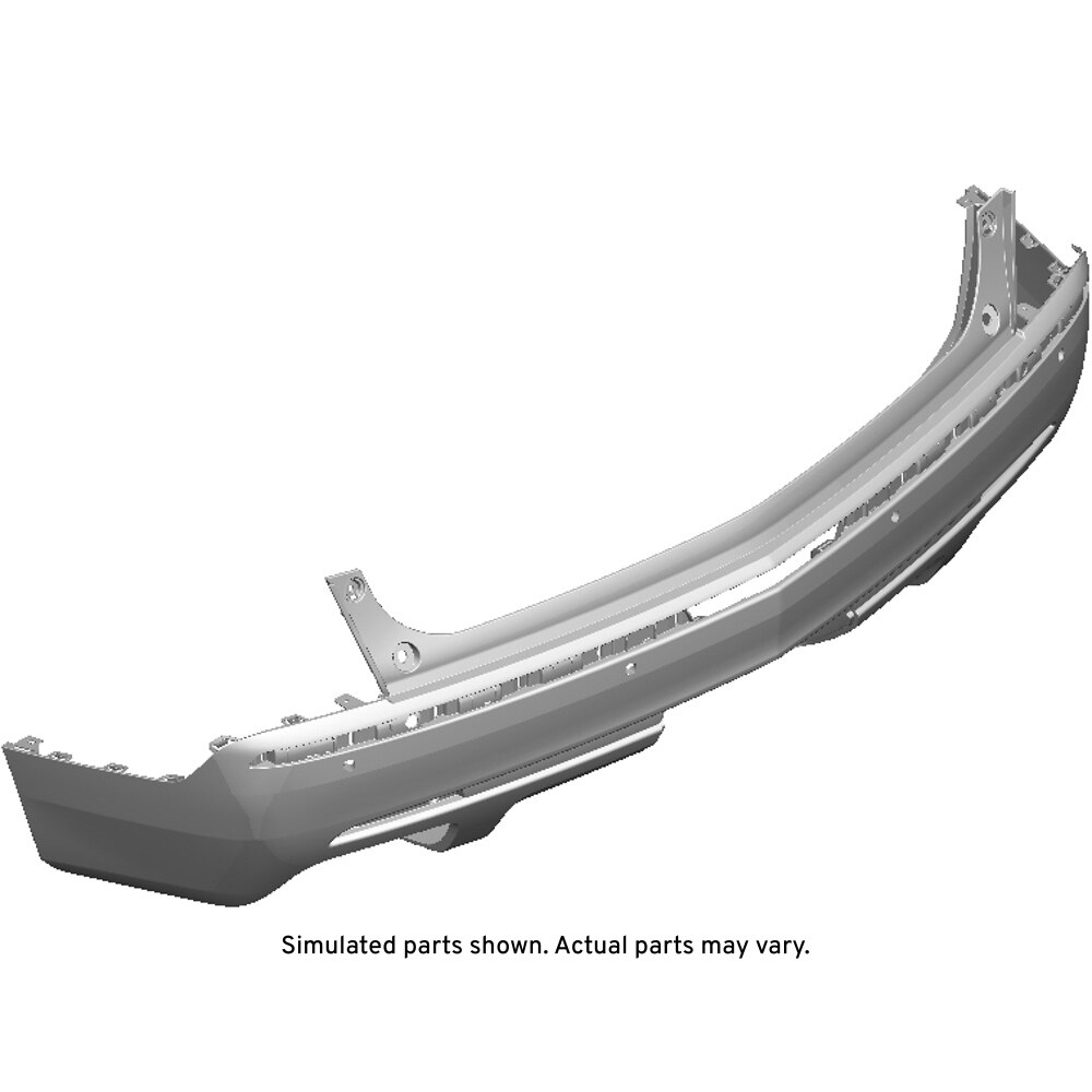 GM Genuine Parts Black Rear Lower Bumper Cover