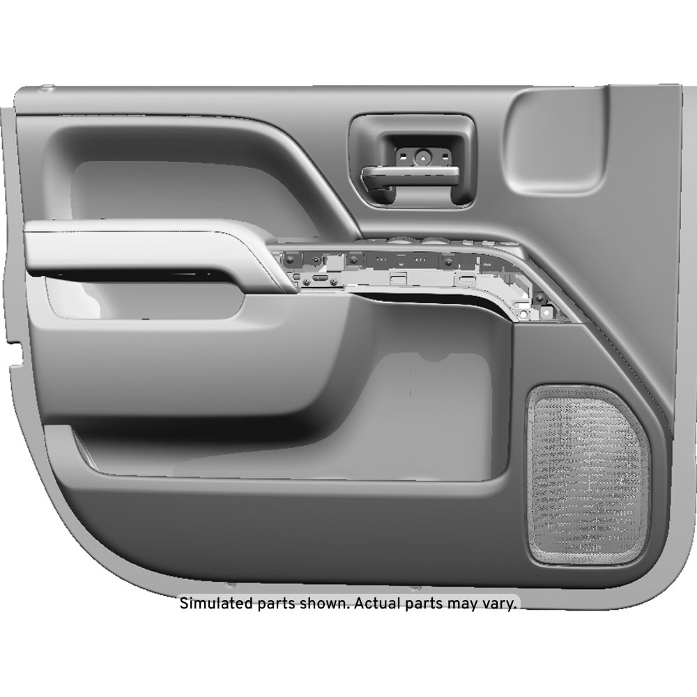 GM Genuine Parts Gray Front Driver Side Door Interior Trim Panel