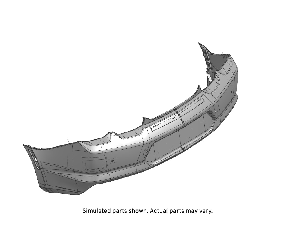 GM Genuine Parts Primed Rear Bumper Upper Fascia