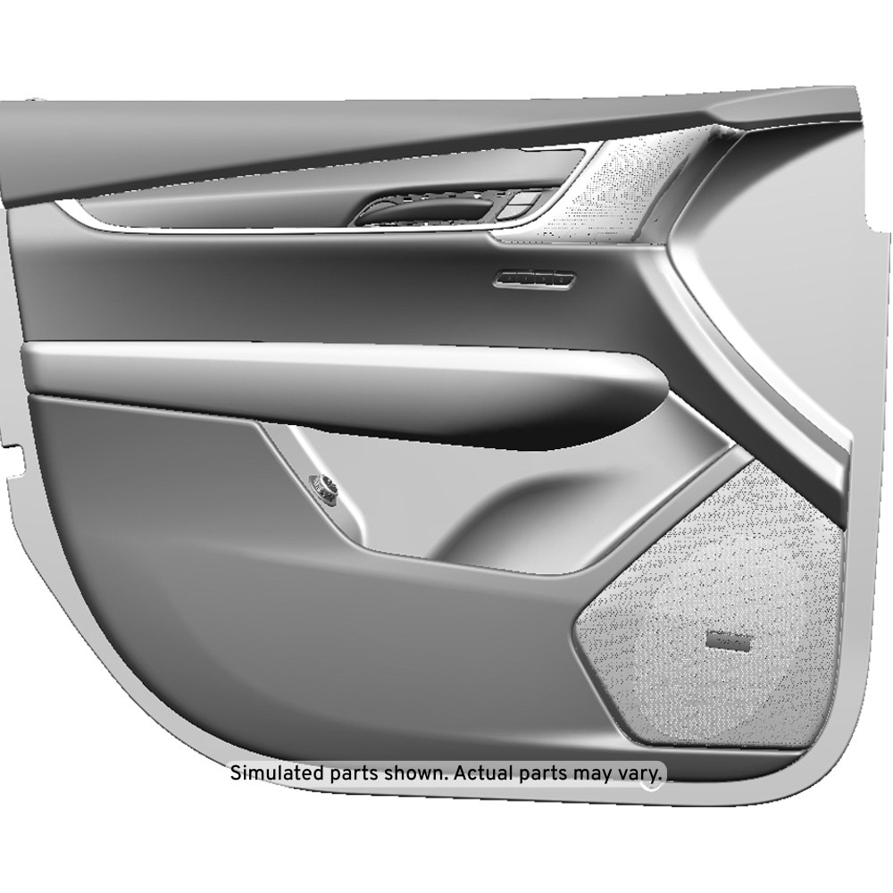 GM Genuine Parts Black Front Driver Side Door Trim