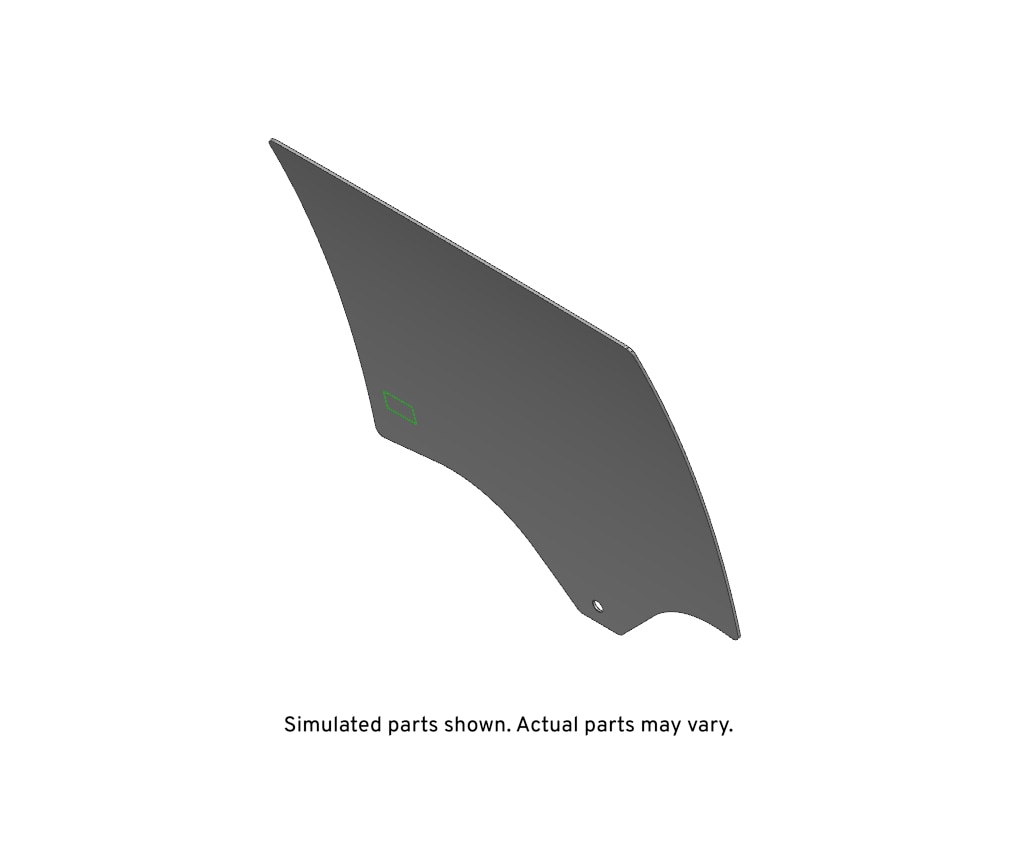 GM Genuine Parts Rear Driver Side Door Window