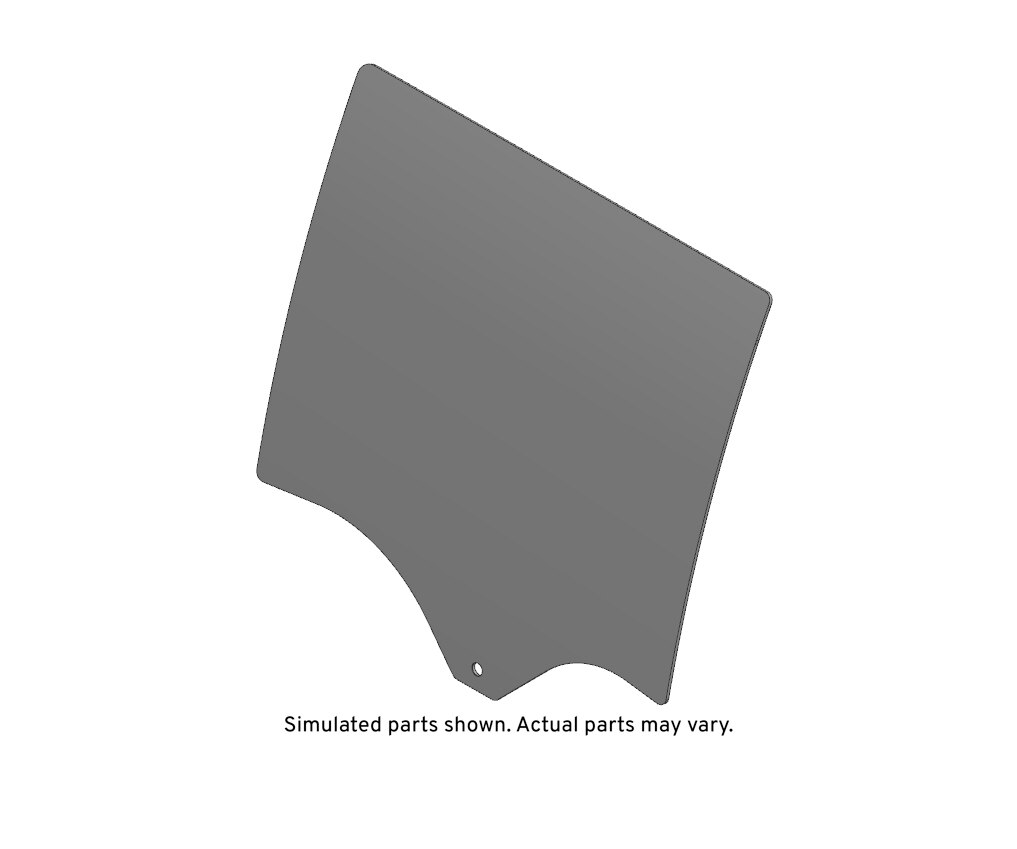 GM Genuine Parts Rear Driver Side Door Window